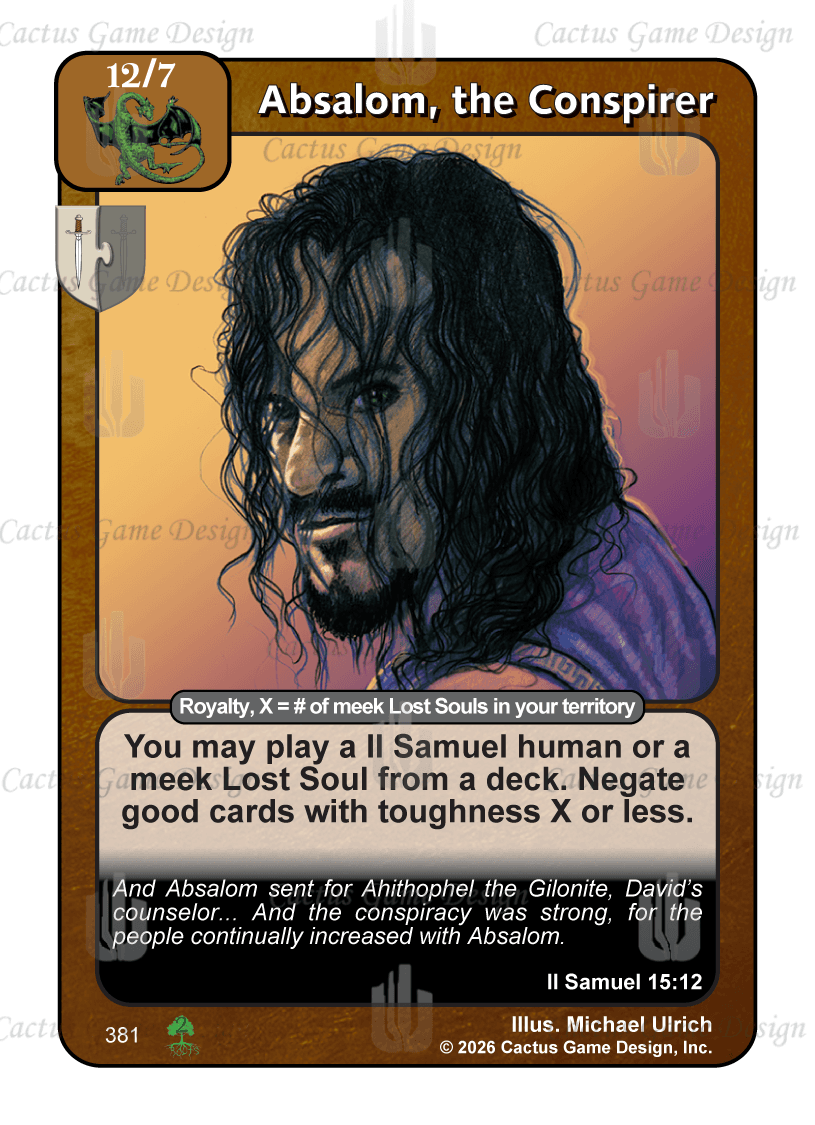 Absalom, the Conspirer