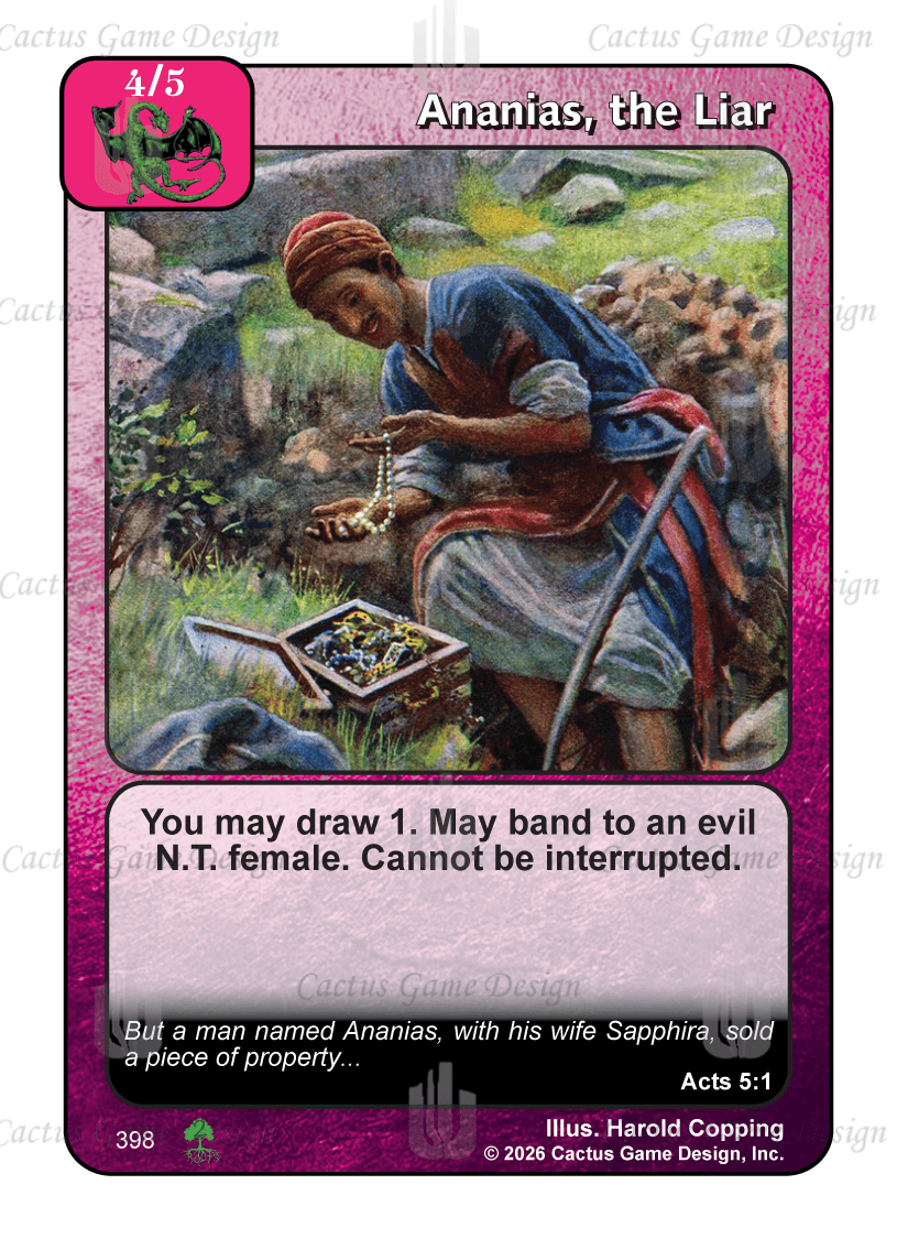 Ananias, the Liar