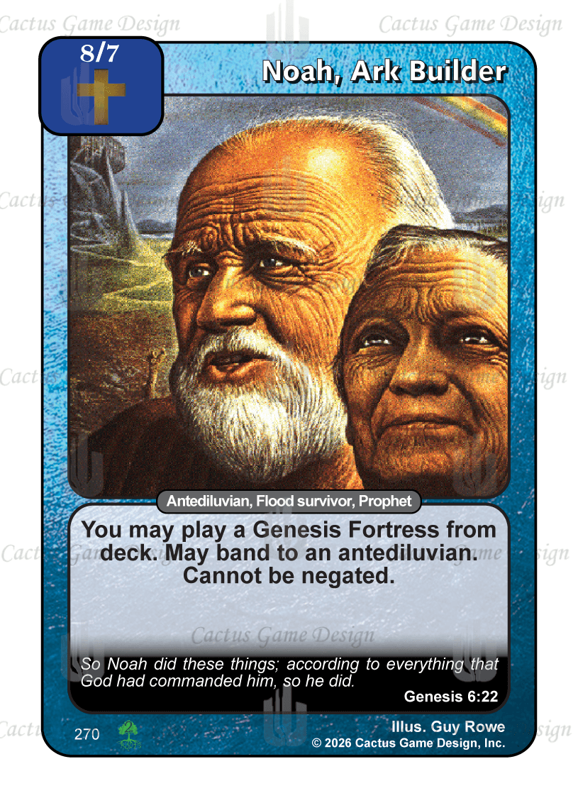Noah, Ark Builder